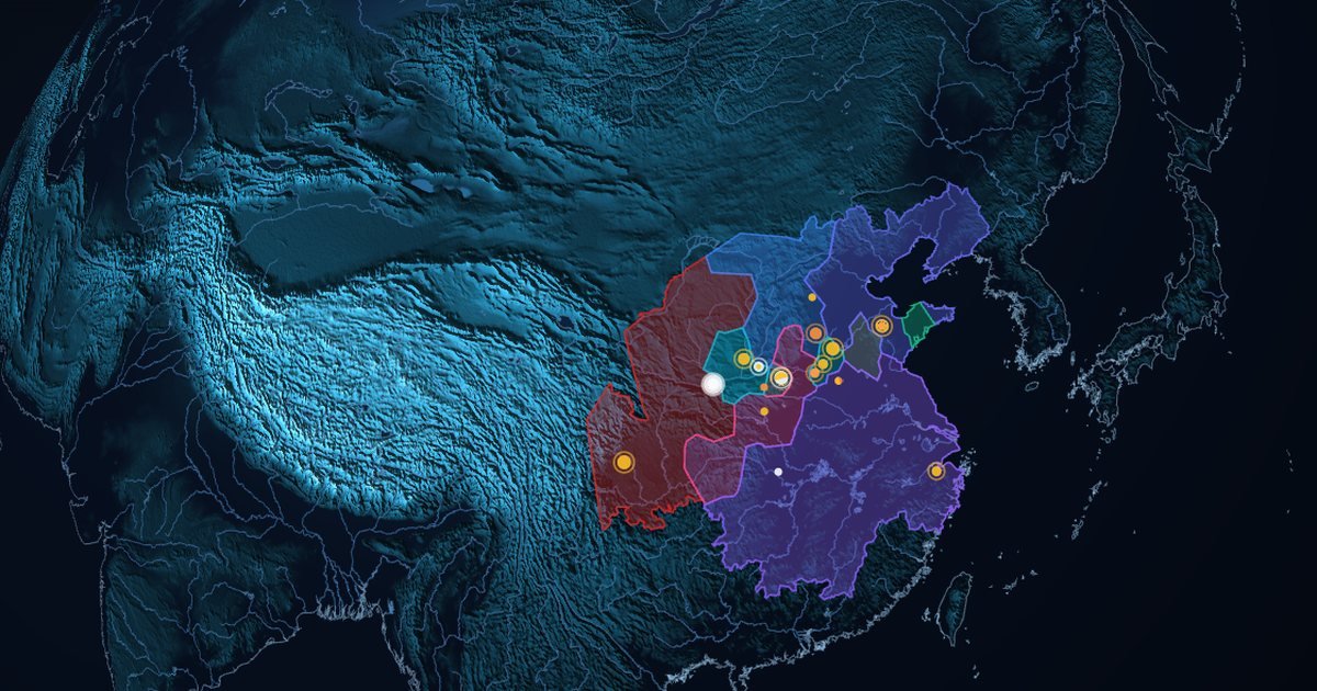 Map of The Unification of China