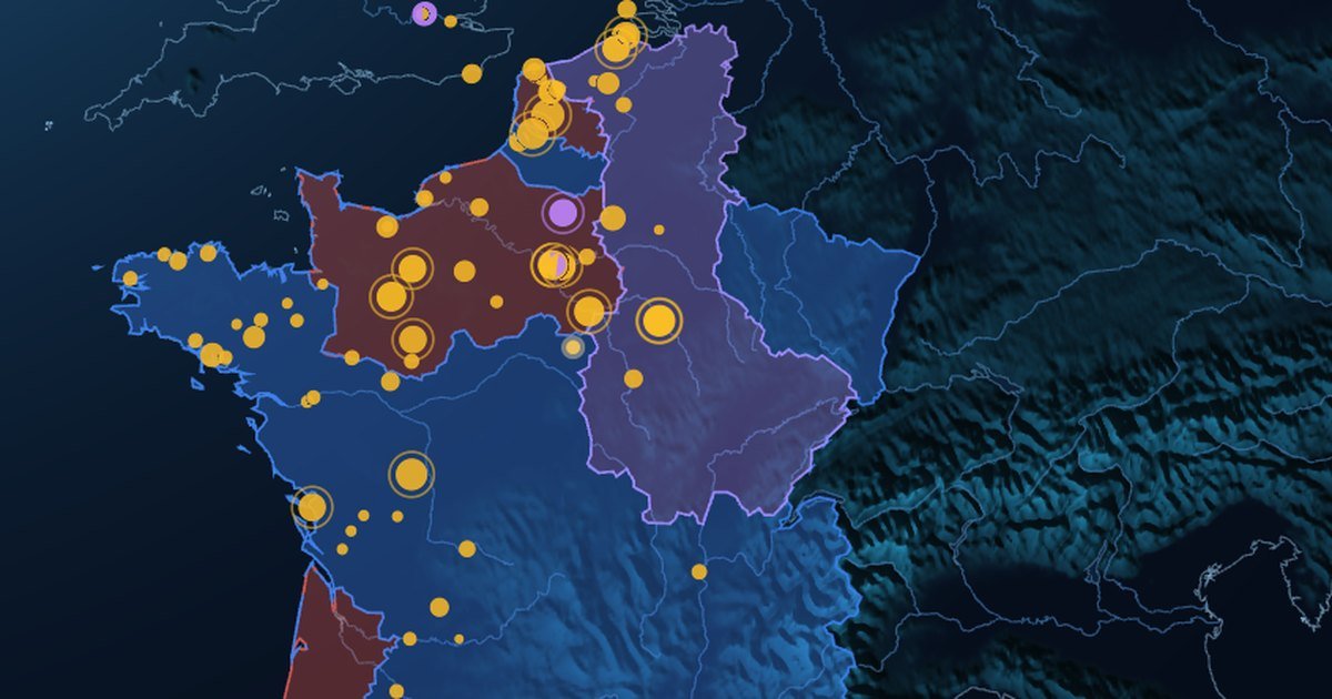 Map of The Hundred Years' War