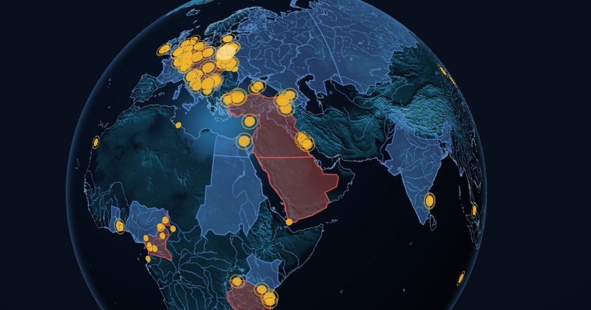 Map of The First World War