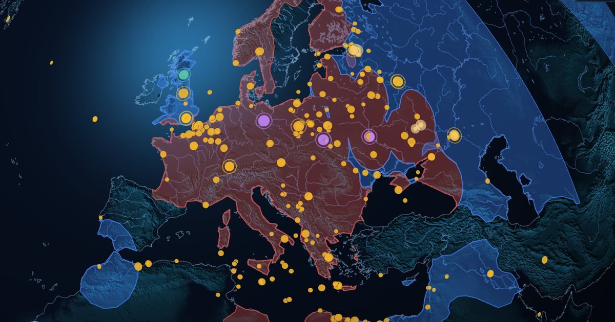 Map of The Second World War